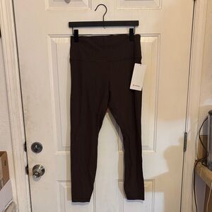 Lululemon Align Ribbed High-Rise Pant 28”, Espresso, size 12